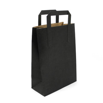 250 pz Shopper in carta nera cm 20x28 da € 0,288 Cad + Iva